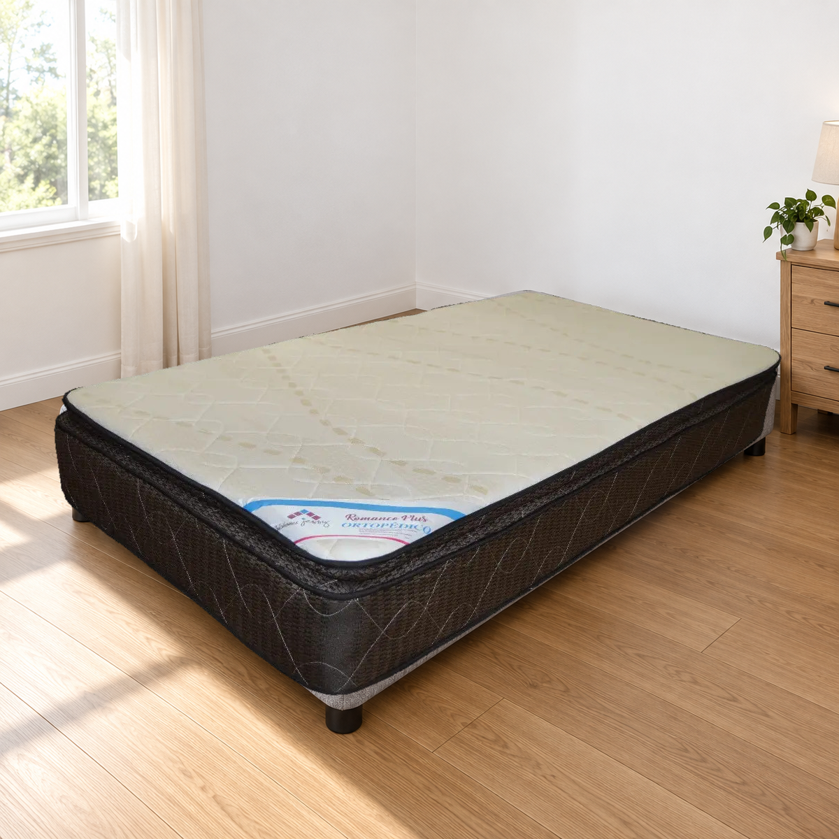 Colchon San Gal Romance Individual en recamara; base y accesorios no incluidos