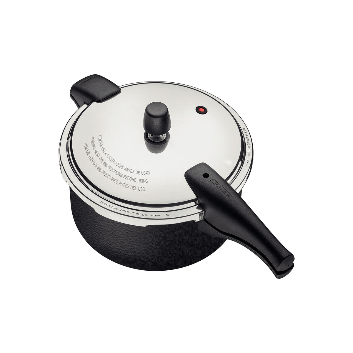 Olla de Presión Tramontina Vancouver 24 cm 6 L Grafito 20589624 - vista superior del producto