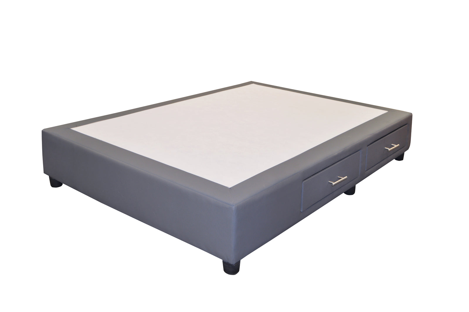 Base para Cama Modelo Plus con Cajones Individual Vinil - producto sobre fondo blanco con cajones cerrados