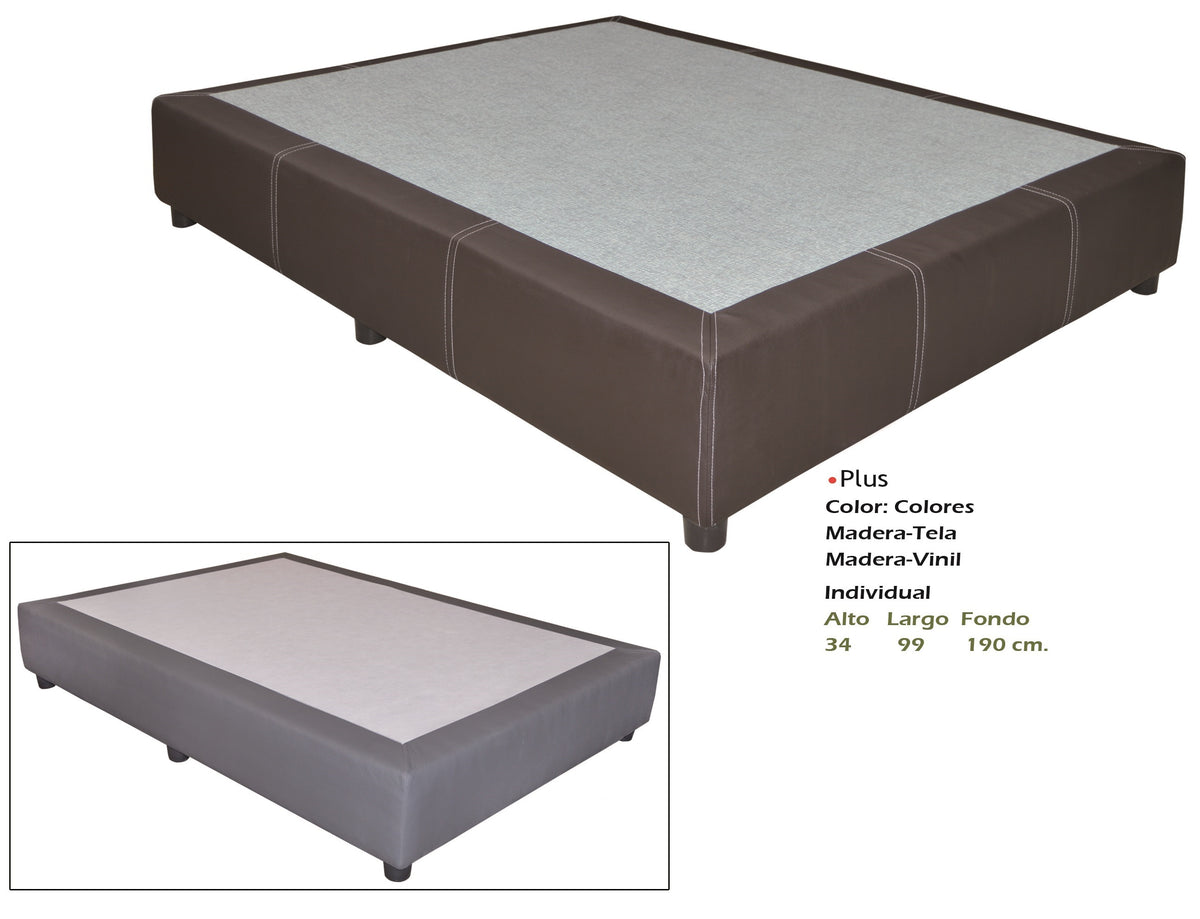 Base para Cama Modelo Plus Individual Tela - vista adicional del producto sobre fondo blanco