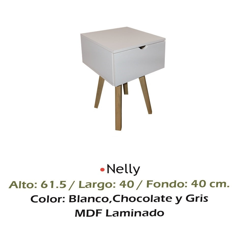 Buró Modelo Nelly Blanco - vista adicional del producto sobre fondo blanco