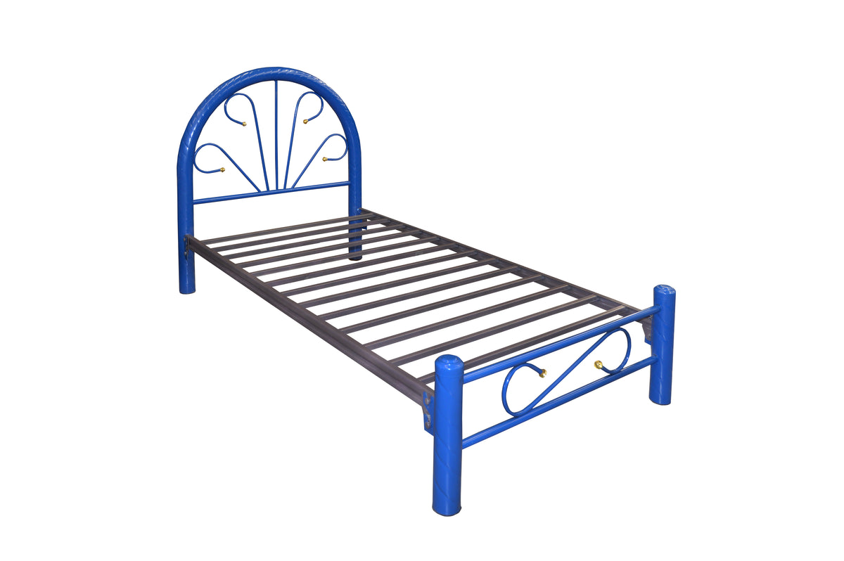 Cama Modelo Esmaltada Individual Azul - vista adicional del producto sobre fondo blanco