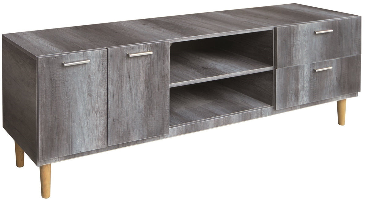 Centro de Entretenimiento Modelo Polotitlan Gris - vista adicional del producto sobre fondo blanco