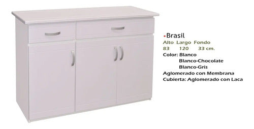 Base para Cocina Modelo Brasil Blanco