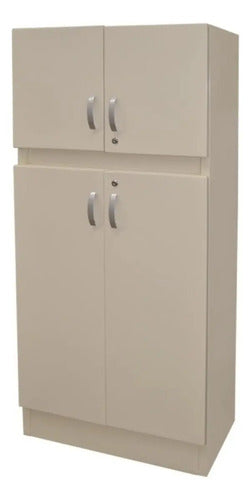 Locker Modelo 4 Puertas Almendra