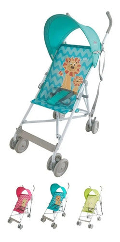 Carriola D'bebe Modelo Zoo Azul