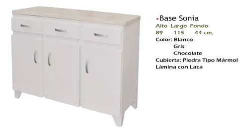 Base para Cocina Modelo Sonia Blanco