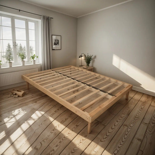 Base para Cama Modelo Polo Matrimonial Natural
