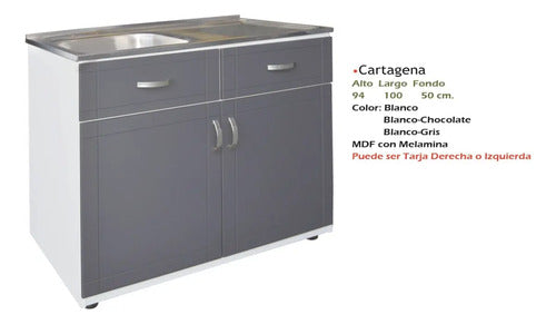 Fregadero Modelo Cartagena Gris