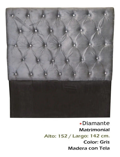 Cabecera Modelo Diamante Matrimonial