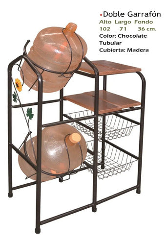 Mueble para Cocina Modelo Doble Garrafon