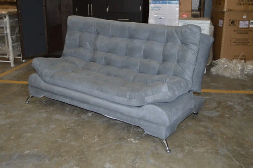 Sofá Cama Modelo Canoa Gris