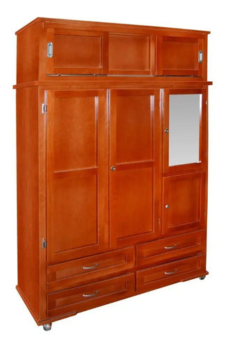 Ropero Modelo Casablanca Caoba
