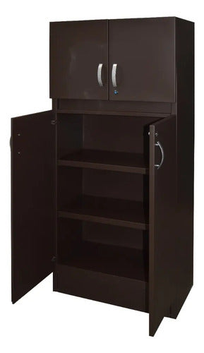 Locker Modelo 4 Puertas Chocolate
