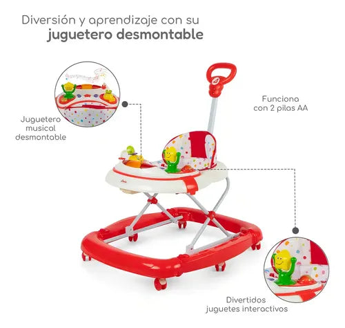 Andadera D'bebe Modelo Rocking Star Roja