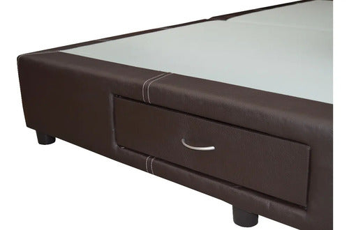 Base para Cama Modelo Plus Cajones King Size Vinil