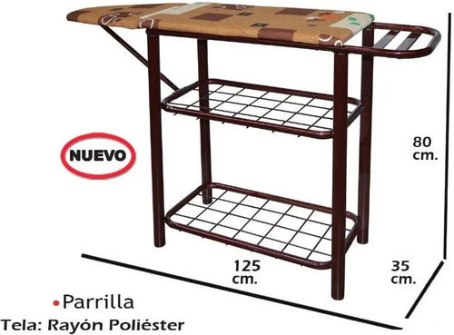 Burro de Planchar Modelo Parrilla