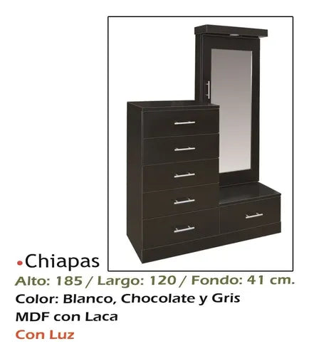 Tocador Modelo Chiapas Chocolate