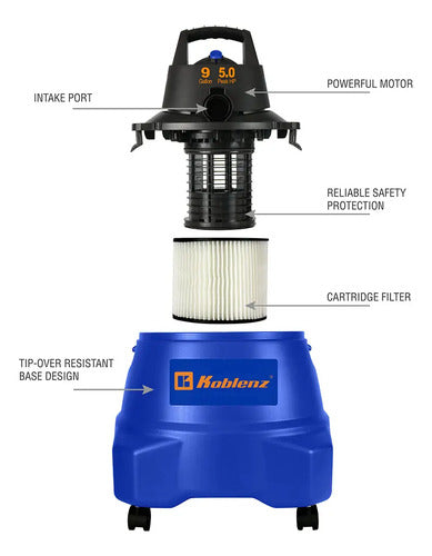 Aspiradora Koblenz Modelo Wd-9 L212