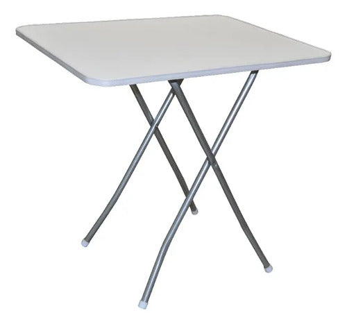 Mesa Plegable Modelo Blanca Pata Galvanizada