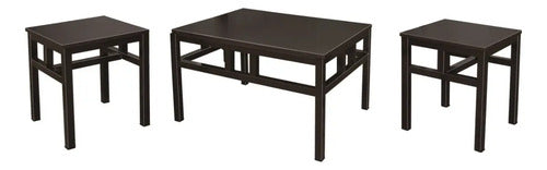 Juego de Mesa de Centro y Laterales Modelo Tula