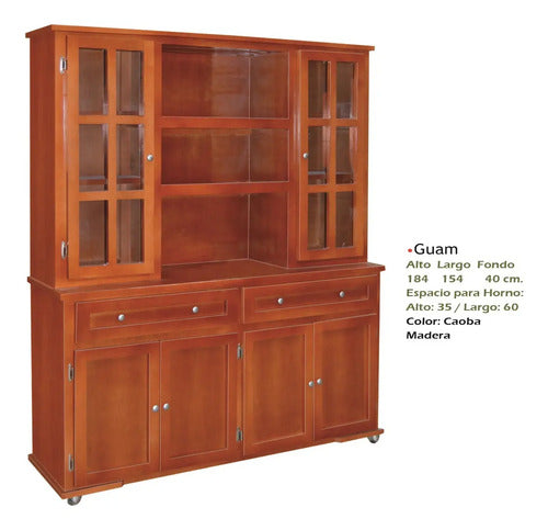 Vitrina Modelo Guam Caoba