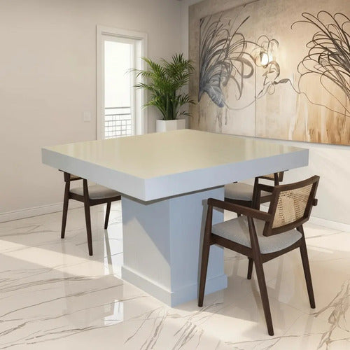 Base y Cubierta para Antecomedor Modelo Bombay para 4 Sillas