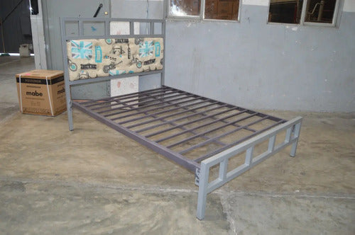 Cama Modelo Berlina Matrimonial Gris