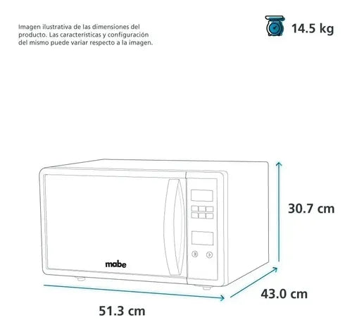 Horno de Microondas Mabe Modelo Hmm111sej