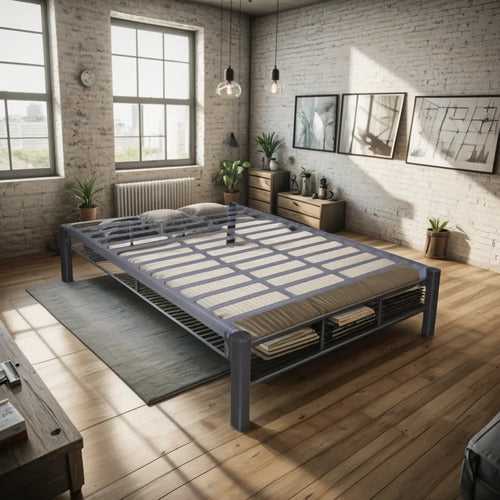 Base para Cama Modelo Metalica Matrimonial