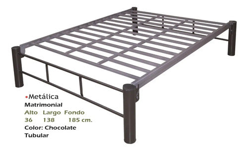 Base para Cama Modelo Metalica Matrimonial
