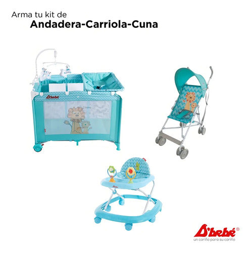 Carriola D'bebe Modelo Zoo Azul