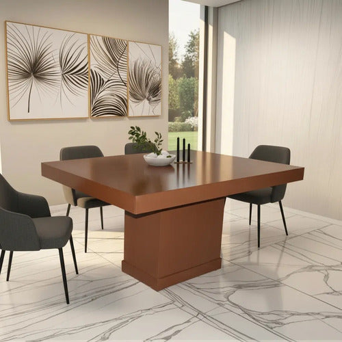 Base y Cubierta para Antecomedor Modelo Latte para 6 Sillas