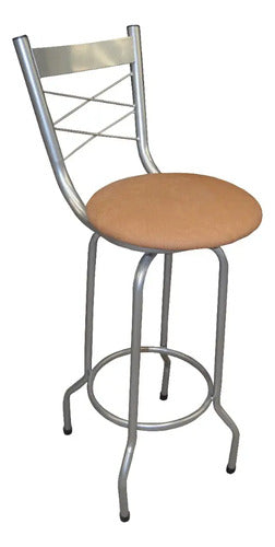 Banco Modelo Victoria Gris Vinil Petalo Latte