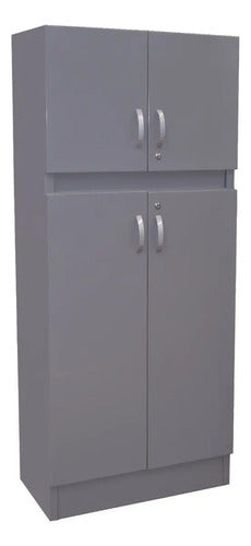 Locker Modelo 4 Puertas Gris
