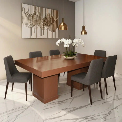 Base y Cubierta para Antecomedor Modelo Latte para 8 Sillas