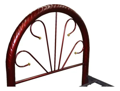 Cama Modelo Esmaltada Matrimonial Vino