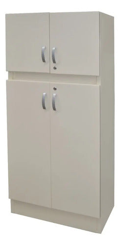 Locker Modelo 4 Puertas Almendra