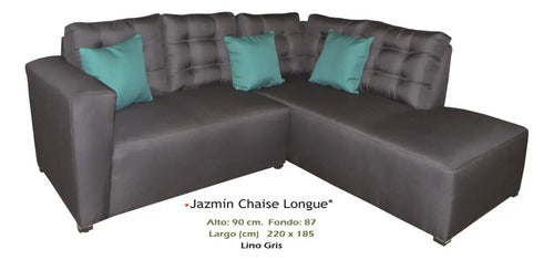 Sala Modelo Jazmin Chaise Lounge