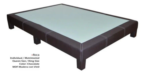Base para Cama Modelo Roca Individual Vinil