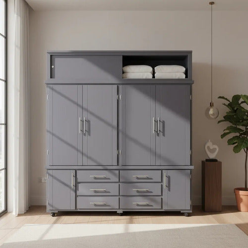 Ropero Modelo Italiano Gris