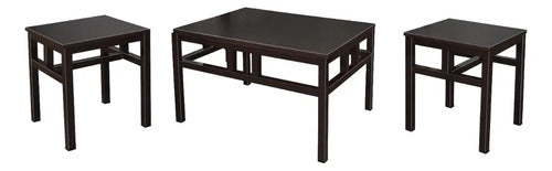 Juego de Mesa de Centro y Laterales Modelo Tula