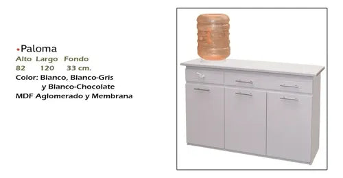 Mueble para Cocina Modelo Paloma Blanco