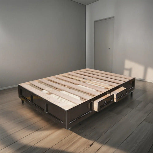 Base para Cama Modelo Grecia Matrimonial Chocolate