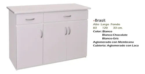 Base para Cocina Modelo Brasil Blanco
