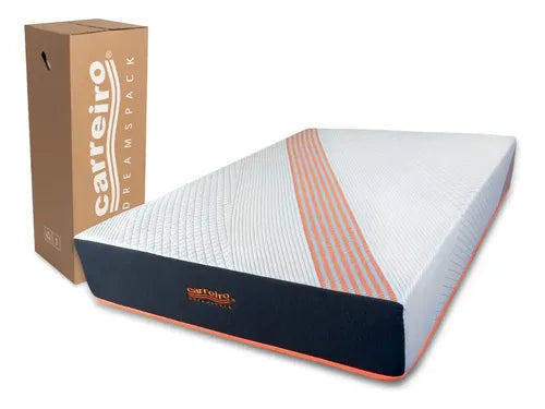 Colchón Carreiro Colchones 24 Modelo Naranja Resortes Matrimonial