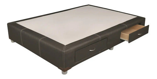 Base para Cama Modelo Plus Cajones Queen Size Vinil