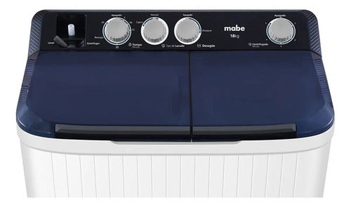 Lavadora Dos Tinas Mabe Modelo Lmdx8124hbab0