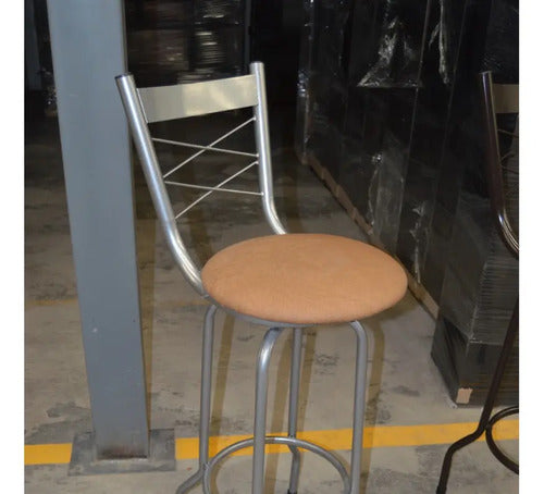 Banco Modelo Victoria Gris Vinil Petalo Latte