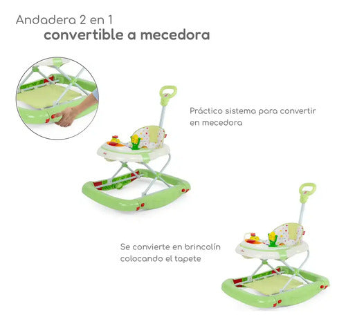 Andadera D'bebe Modelo Rocking Star Verde